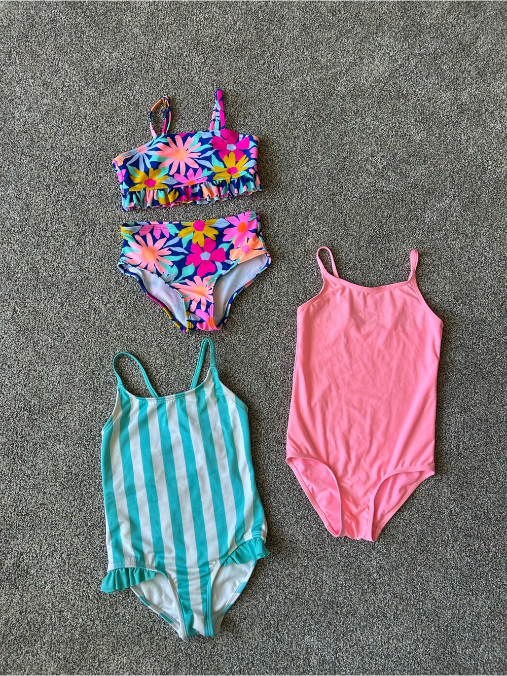 Cat & Jack and H&M swimsuit bathing suit set